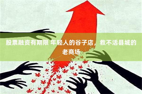股票融资有期限 年轻人的谷子店,救不活县城的老商场
