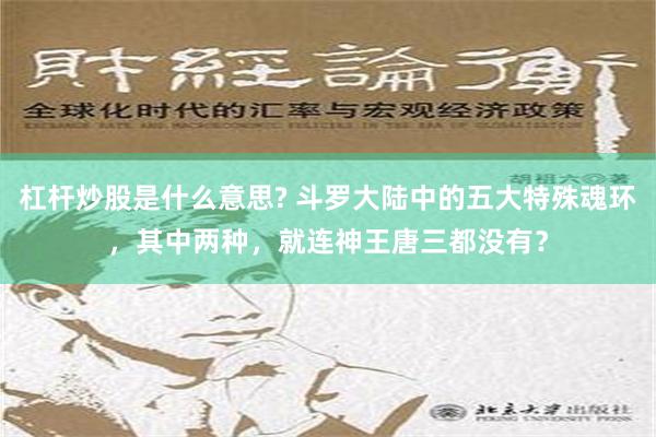 杠杆炒股是什么意思? 斗罗大陆中的五大特殊魂环，其中两种，就连神王唐三都没有？