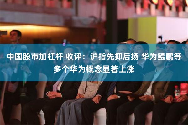 中国股市加杠杆 收评：沪指先抑后扬 华为鲲鹏等多个华为概念显著上涨