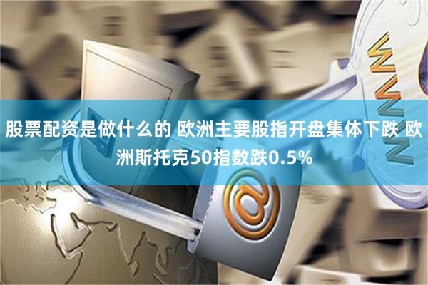 股票配资是做什么的 欧洲主要股指开盘集体下跌 欧洲斯托克50指数跌0.5%