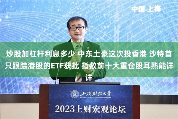 炒股加杠杆利息多少 中东土豪这次投香港 沙特首只跟踪港股的ETF获批 指数前十大重仓股耳熟能详