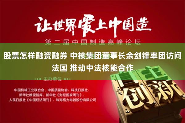 股票怎样融资融券 中核集团董事长余剑锋率团访问法国 推动中法核能合作