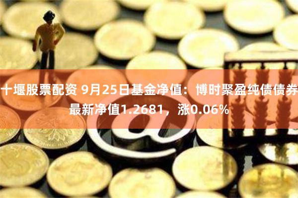 十堰股票配资 9月25日基金净值：博时聚盈纯债债券最新净值1.2681，涨0.06%