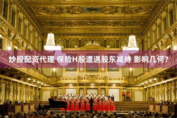 炒股配资代理 保险H股遭遇股东减持 影响几何？