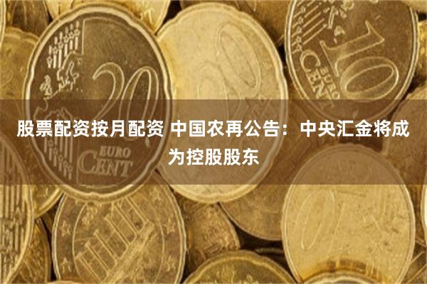 股票配资按月配资 中国农再公告：中央汇金将成为控股股东