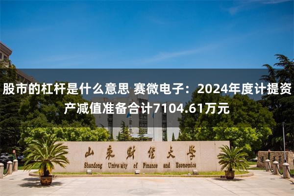 股市的杠杆是什么意思 赛微电子：2024年度计提资产减值准备合计7104.61万元