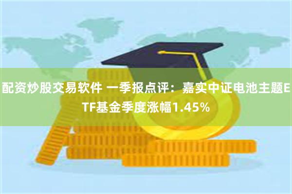 配资炒股交易软件 一季报点评：嘉实中证电池主题ETF基金季度涨幅1.45%