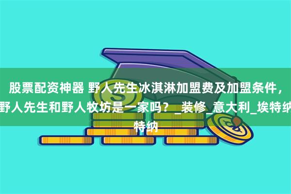 股票配资神器 野人先生冰淇淋加盟费及加盟条件，野人先生和野人牧坊是一家吗？_装修_意大利_埃特纳