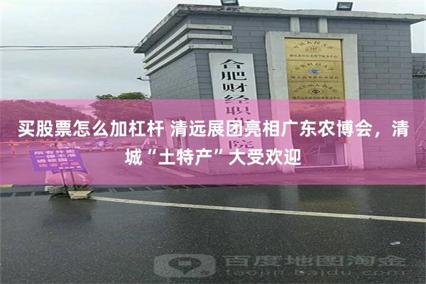 买股票怎么加杠杆 清远展团亮相广东农博会，清城“土特产”大受欢迎