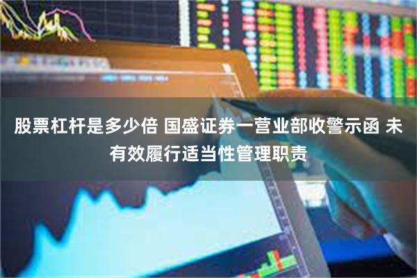 股票杠杆是多少倍 国盛证券一营业部收警示函 未有效履行适当性管理职责