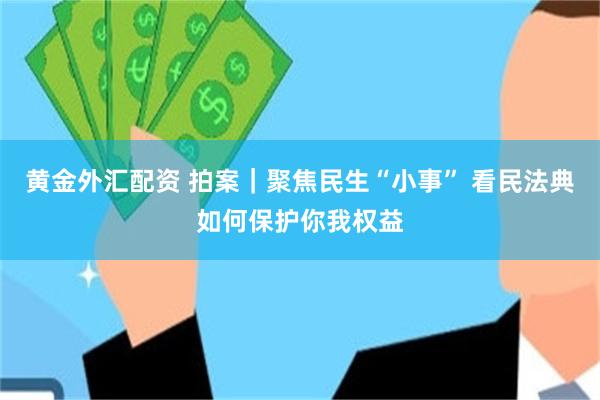 黄金外汇配资 拍案｜聚焦民生“小事” 看民法典如何保护你我权益