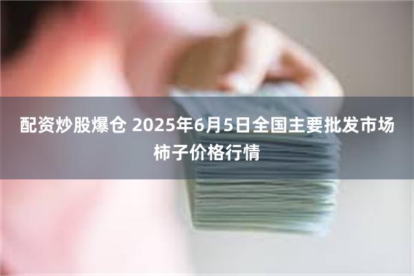 配资炒股爆仓 2025年6月5日全国主要批发市场柿子价格行情