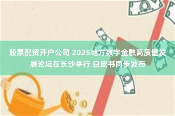 股票配资开户公司 2025地方数字金融高质量发展论坛在长沙举行 白皮书同步发布
