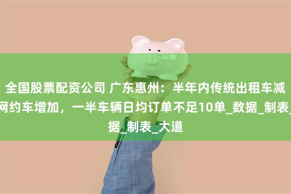 全国股票配资公司 广东惠州：半年内传统出租车减少、网约车增加，一半车辆日均订单不足10单_数据_制表_大道