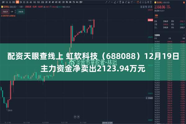 配资天眼查线上 虹软科技（688088）12月19日主力资金净卖出2123.94万元