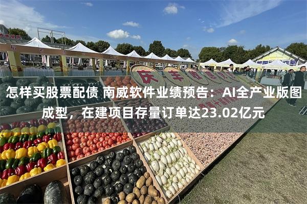 怎样买股票配债 南威软件业绩预告：AI全产业版图成型，在建项目存量订单达23.02亿元
